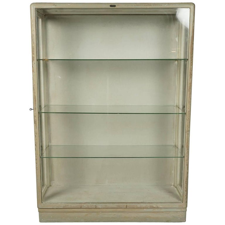 French Glass Display Cabinet, circa 1940 For Sale