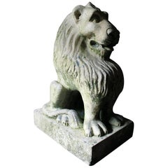 Attractive and Highly Stylised Early 20th Century Terracotta Seated Lion