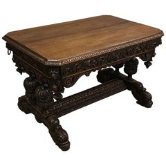 19th Century French Renaissance Dolphin Writing Table
