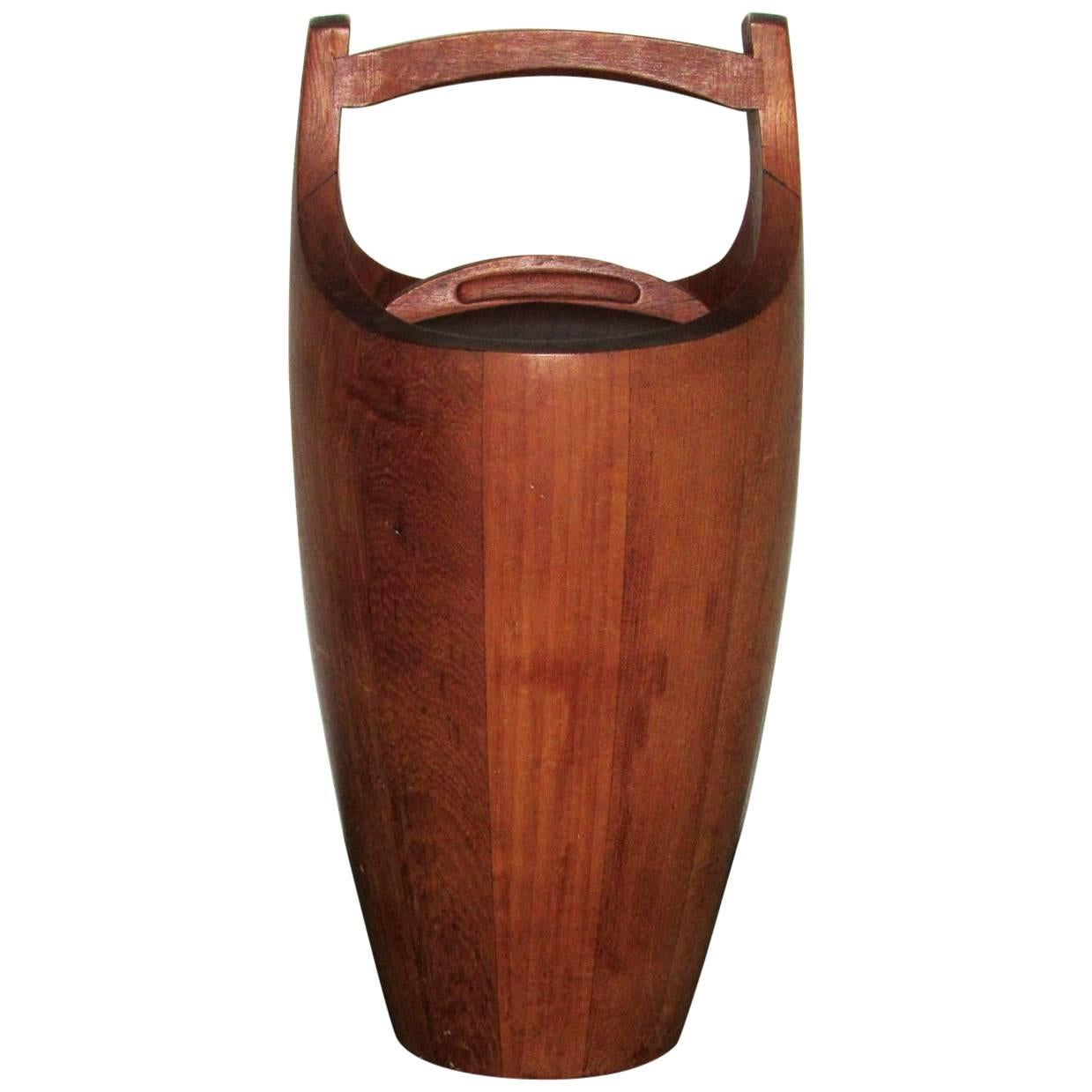 Jens Quistgaard Iconic Teak Ice Bucket for Dansk, 1958 For Sale