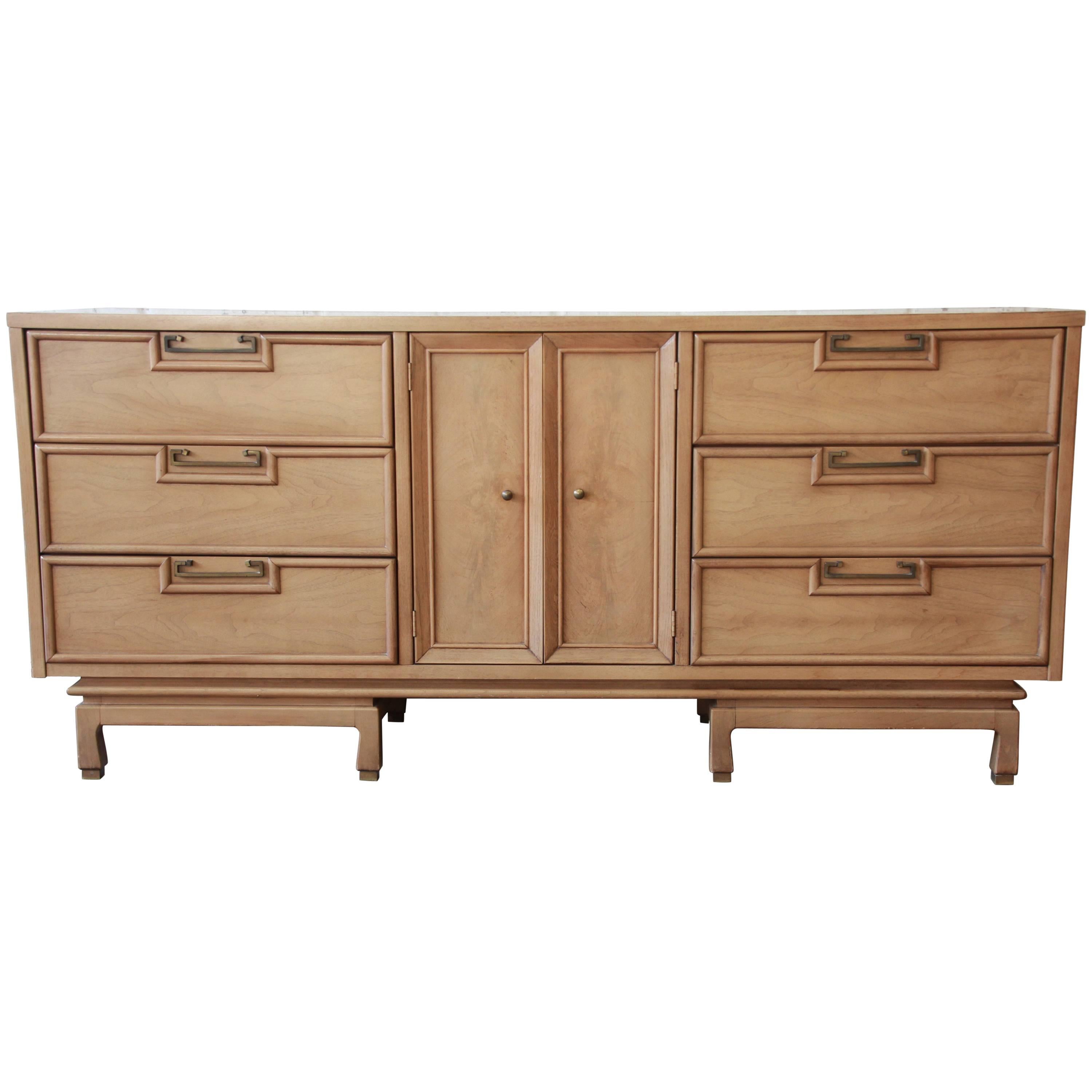 Hollywood Regency Mid-Century Chinoiserie Credenza by Merton Gershun