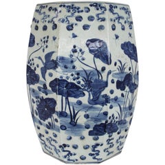 Chinese Blue and White Octagonal Garden Stool