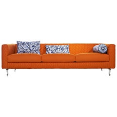 Moooi Boutique Delft Blue Jumper Triple Seater Sofa by Marcel Wanders