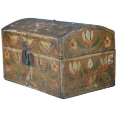 19th Century Naive French Marriage Chest
