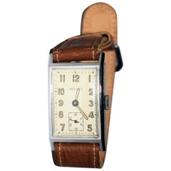 Retro Art Deco Tank Style Mens Wrist Watch By Provita