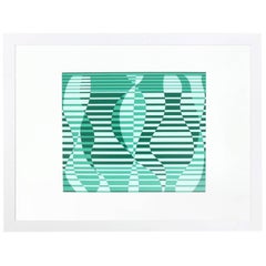 Abstract Lithograph by Josef Albers from Formulation and Articulation