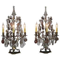 Pair of 19th Century Bronze Girandole