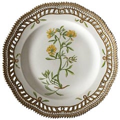 Royal Copenhagen Flora Danica Plate with Pierced Border #20/3554