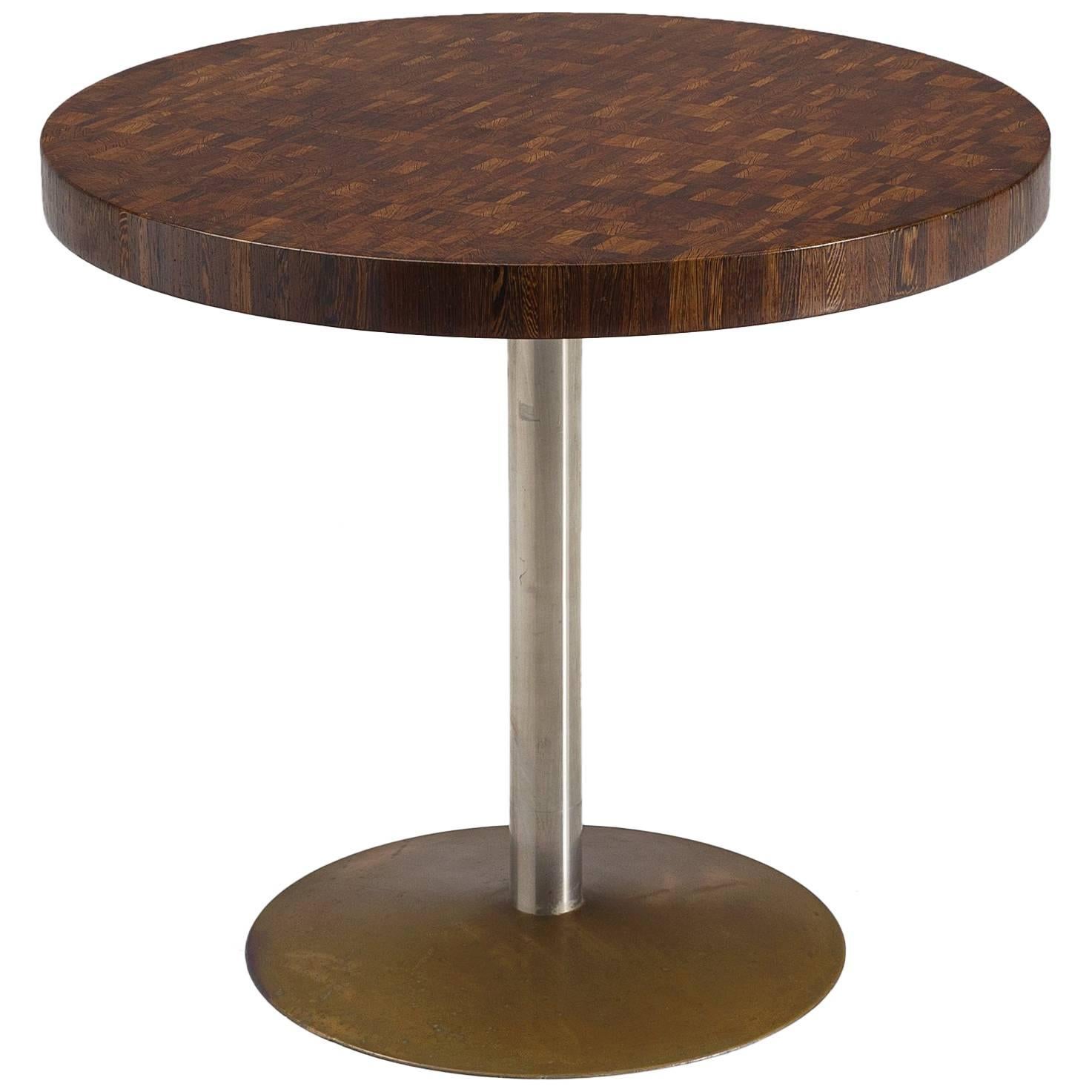 Jules Wabbes Exclusive Small Round Table in Wenge