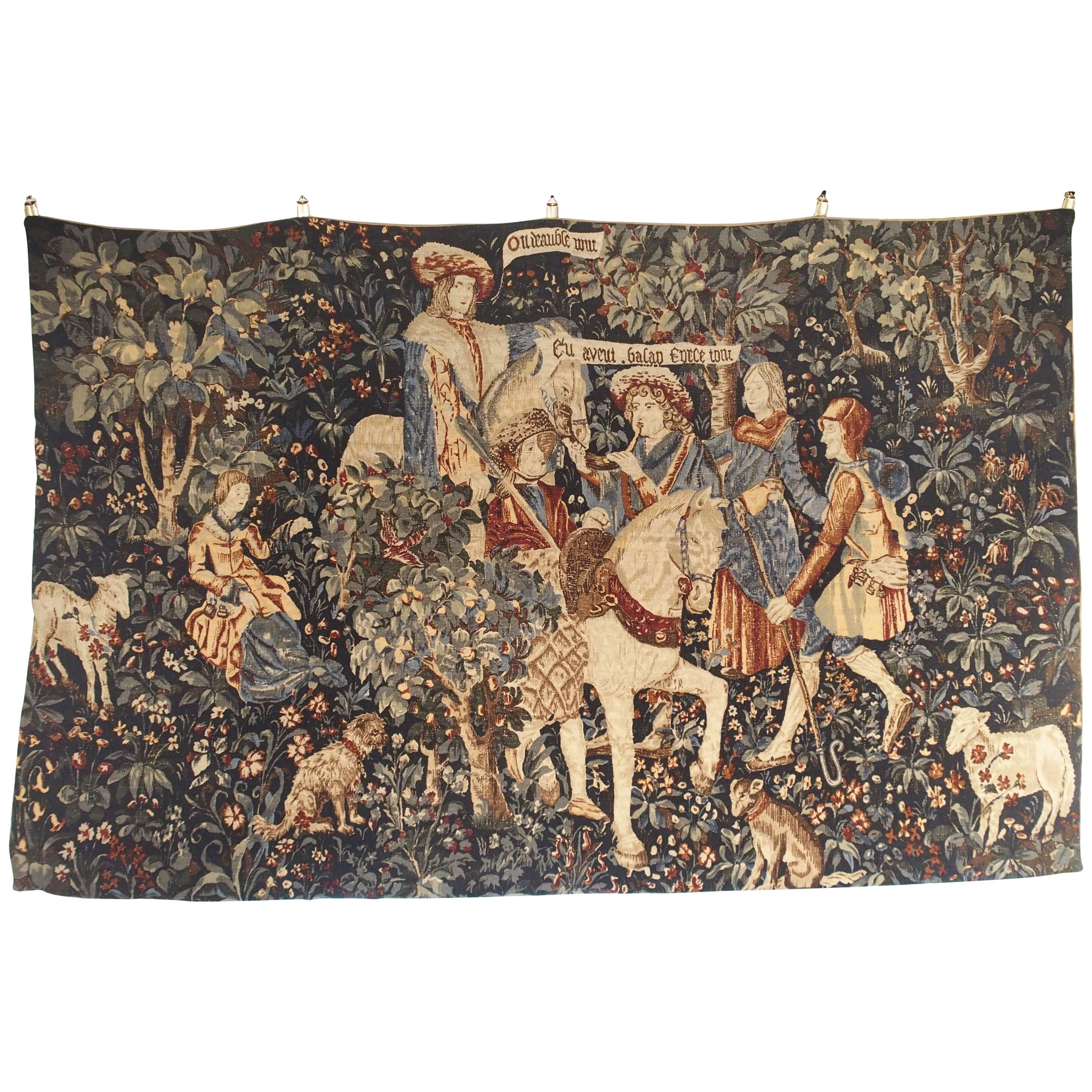 Medieval Style Tapestry from France, 20th Century