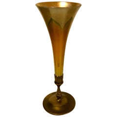 Tiffany Trumpet Vase, Favrile Glass