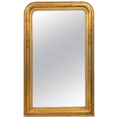 Louis Philippe Gilt Arch Top Mirror (H 56 x W 35)