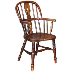 Used Classic Child's Windsor Chair with Pierced Back Slat