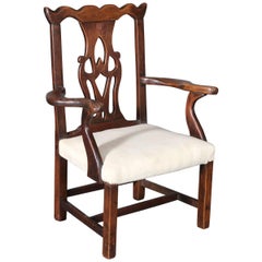 Child's Mahogany Chippendale Chair with Pierced Back Splat