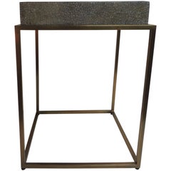 Theodore Alexander Designed and Signed Brass Tray Table with Lacquered Removable