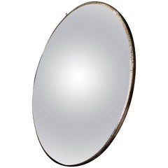 Großer konvexer Spiegel, aus Frankreich, S XXI , Chrystal und Metall