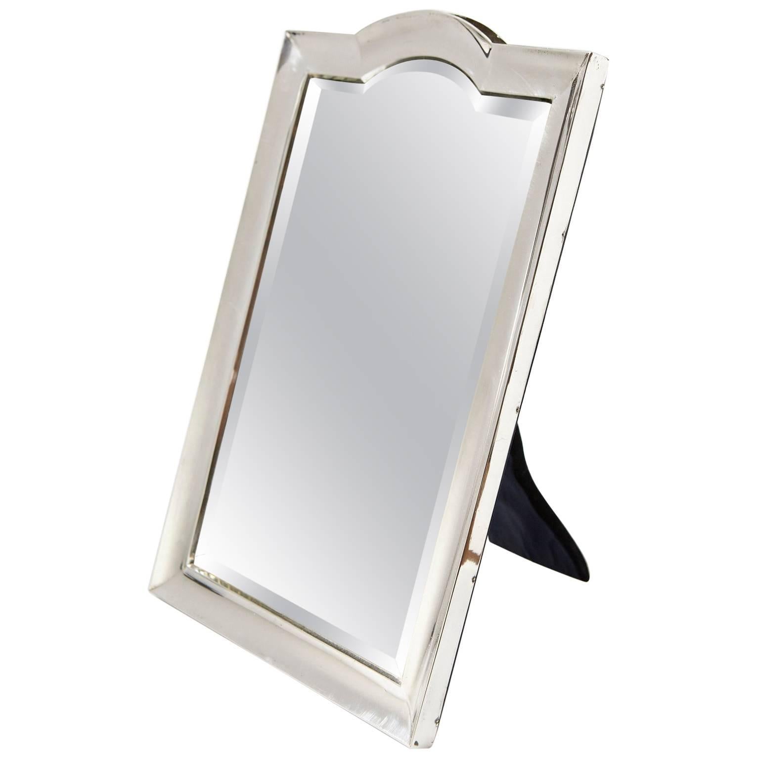 Edwardian Sterling Silver Vanity Mirror
