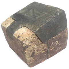 Monolithic Tim Rowan Art Pottery Sculpture Box, 2005