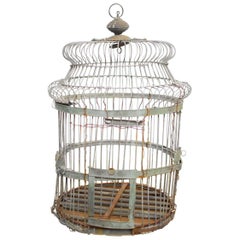 19th Century French Zinc Bird Cage 
