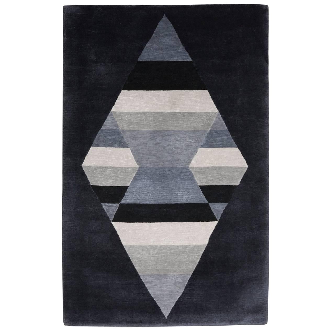 Prism Turbulence Silk Rug For Sale