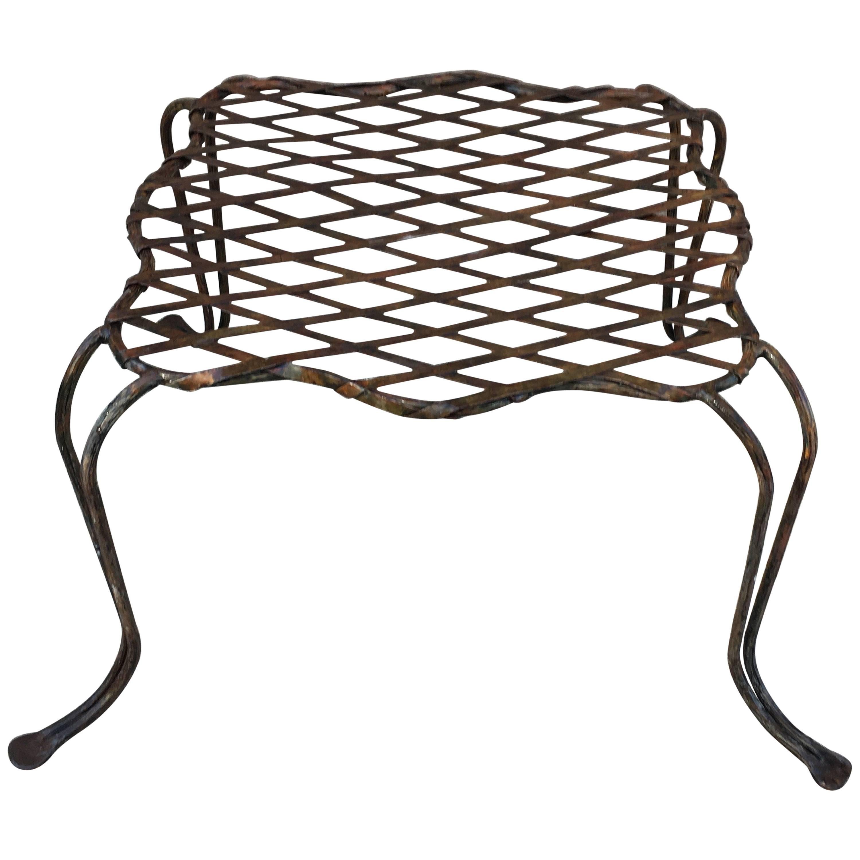 Rose Tarlow Melrose House Wrought Iron Twig Ottoman Table