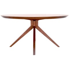 'Sputnik' Dining Table in Solid Walnut, Built to Order by Petersen Antiques
