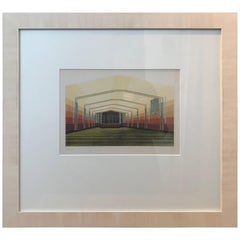 20th Century Dutch Architectural Interior Rendering