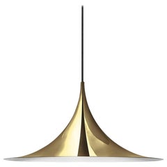 Large Bonderup and Thorup Brass 'Semi' Pendant