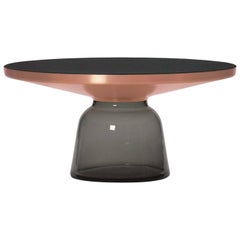 Classicon Bell Coffee Table, Copper Edition with Quartz Grey Glass