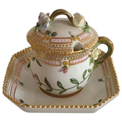 Vintage Royal Copenhagen Flora Danica Custard Cup or Mustard Pot #3589