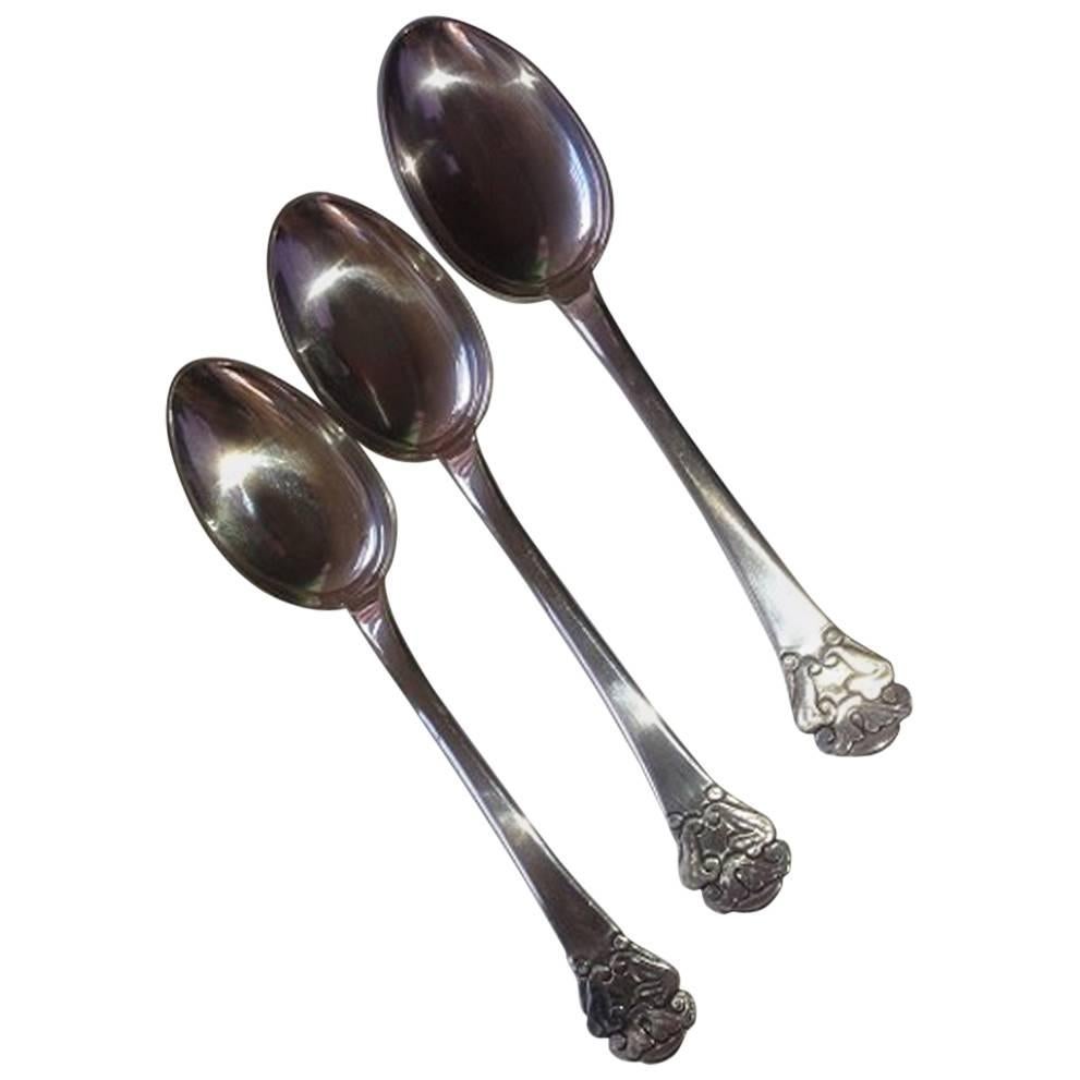 Thorvald Bindesbøll Art Nouveau Silver Spoon from Holger Kyster For Sale