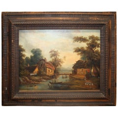 Antique Charming French 19th Century Painting