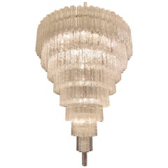 Spectacular Venini Murano Chandelier by Toni Zuccheri