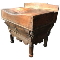 Used Butchers Block, Belgium, 19th Century