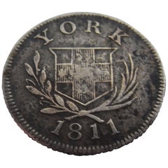 Rare George III Six Pence Made in York in 1811 by Cattle & Barber