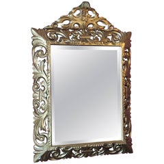 Gold Wood 18th Century Italian Mirror