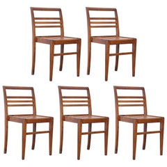 Set of Five Chairs by Rene Gabriel, circa 1946