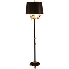 French Empire Style Bronze Floor Lamp, Two