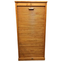 Birch Tambour Fronted Cabinet