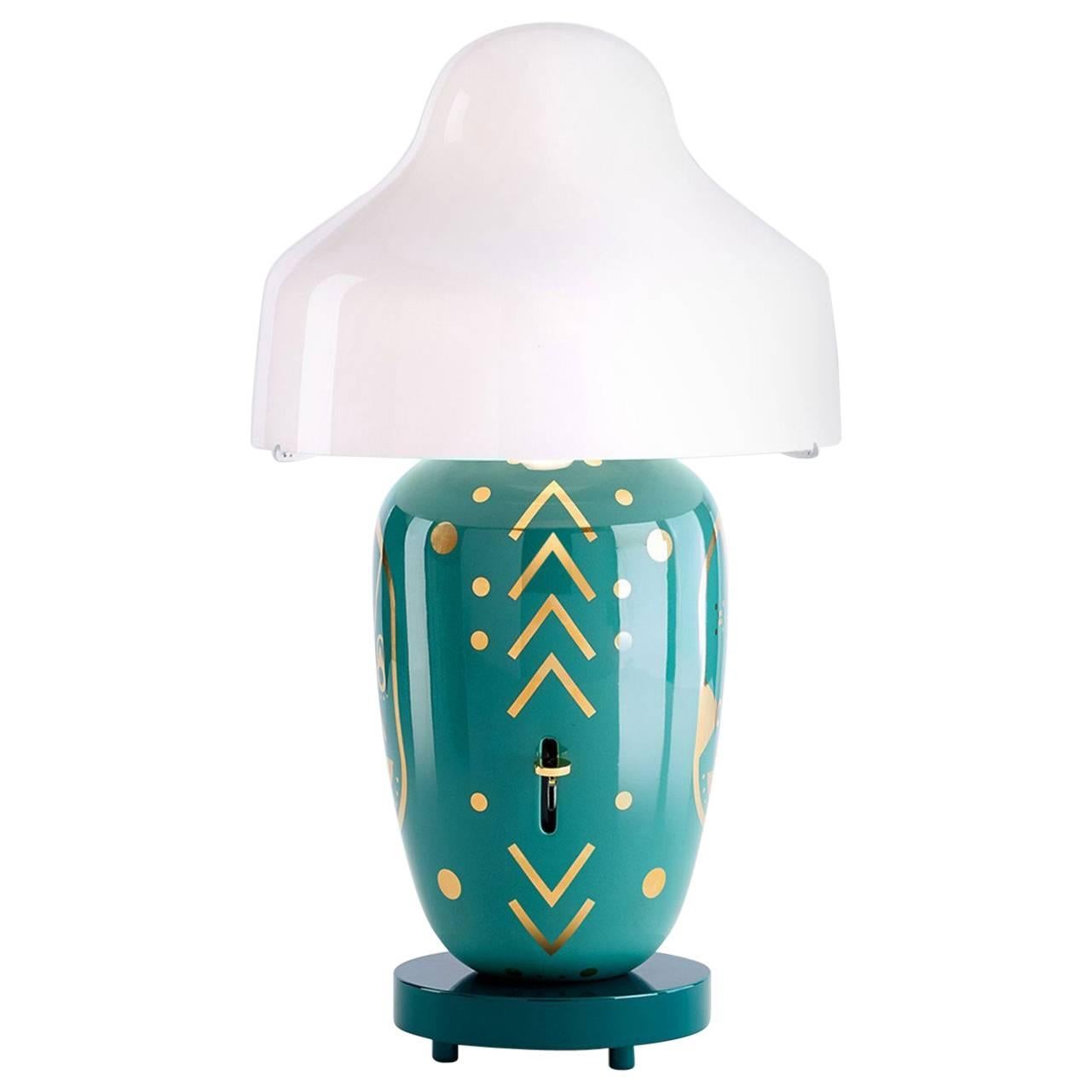 Chinoz Juzuan Ceramic Table Lamp For Sale