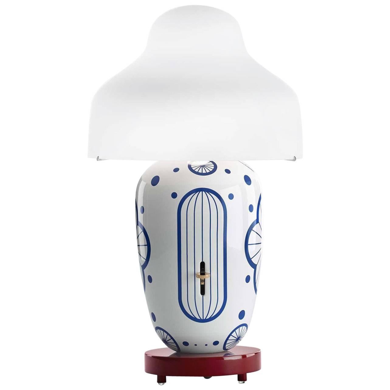 Chinoz Ming Ceramic Table Lamp For Sale