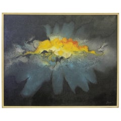 Untitled Midcentury Oil on Canvas Painting by Robert Lawson
