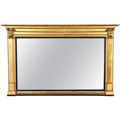 Large Antique Giltwood Classical Mirror Ca. 1820