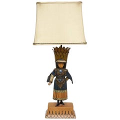 French Tole Peinte Lamp