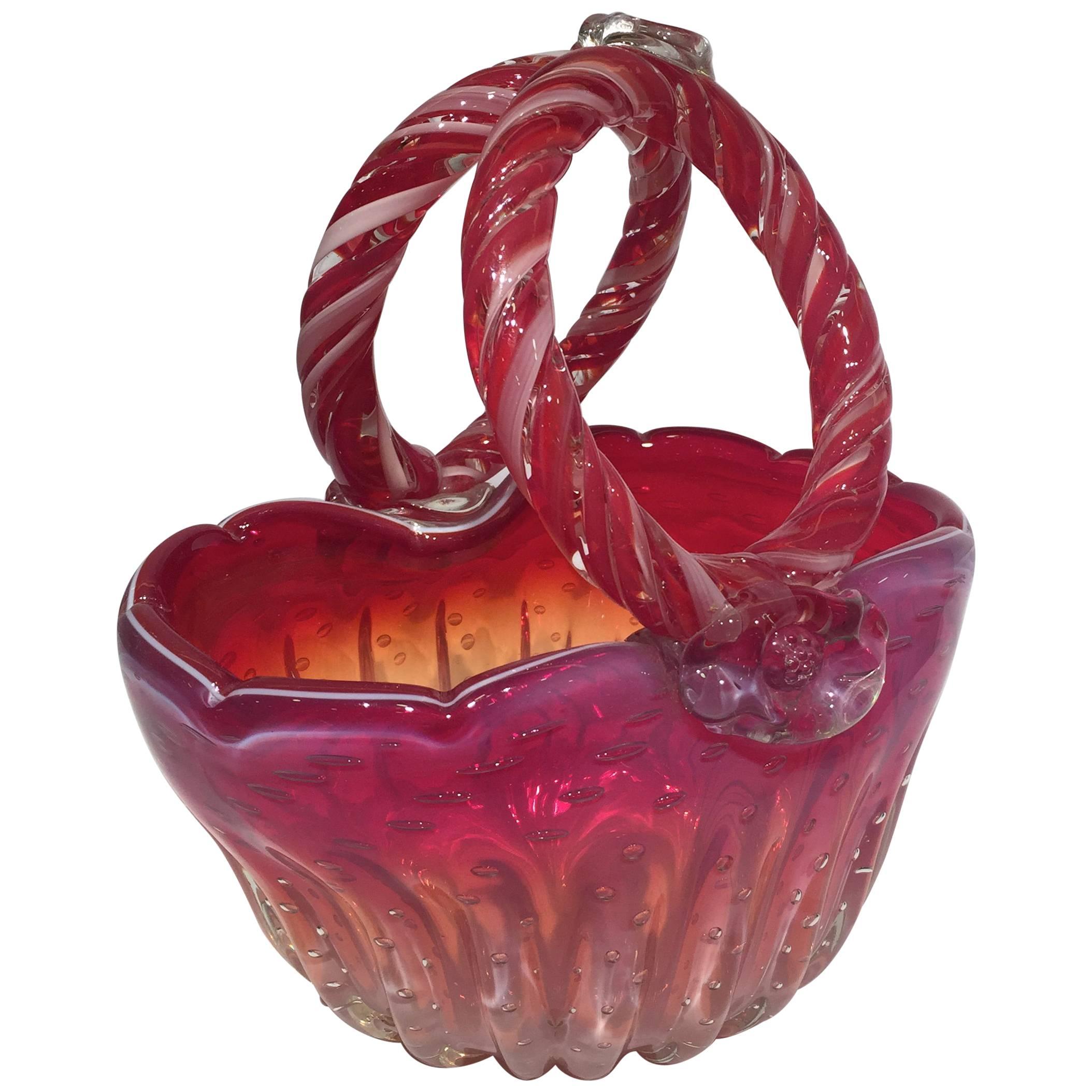 CENEDESE Murano Blown Artistic Glass with Applications For Sale