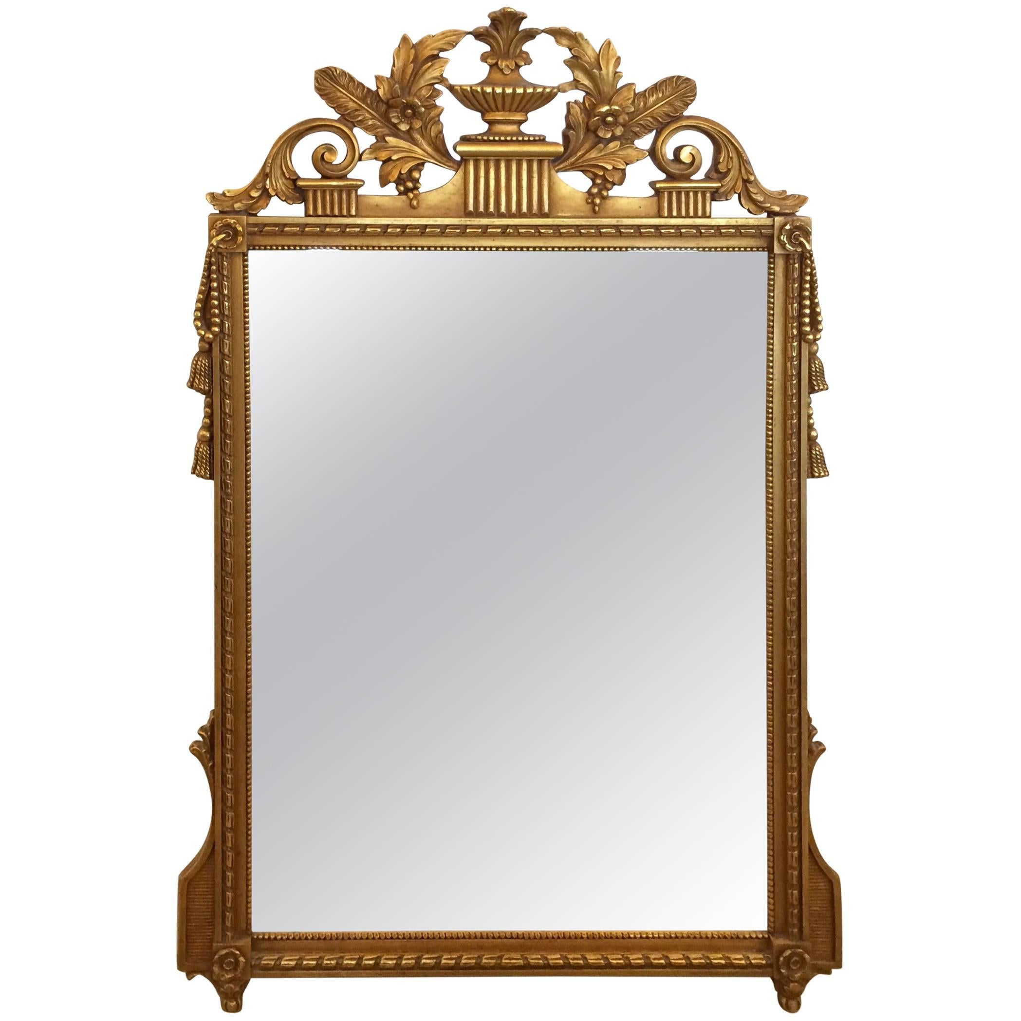 Classic Neoclassical Gilded Mirror