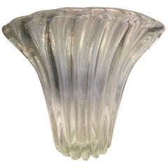 ERCOLE BAROVIER Large Vase Iridescent Glass of Murano, circa 1950