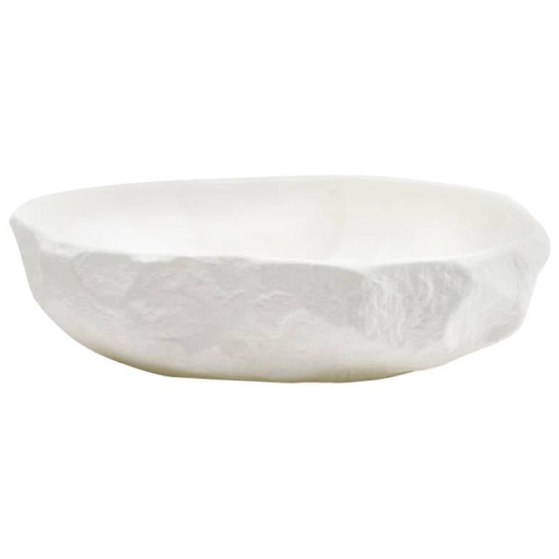 White Large Flat Bowl For Sale