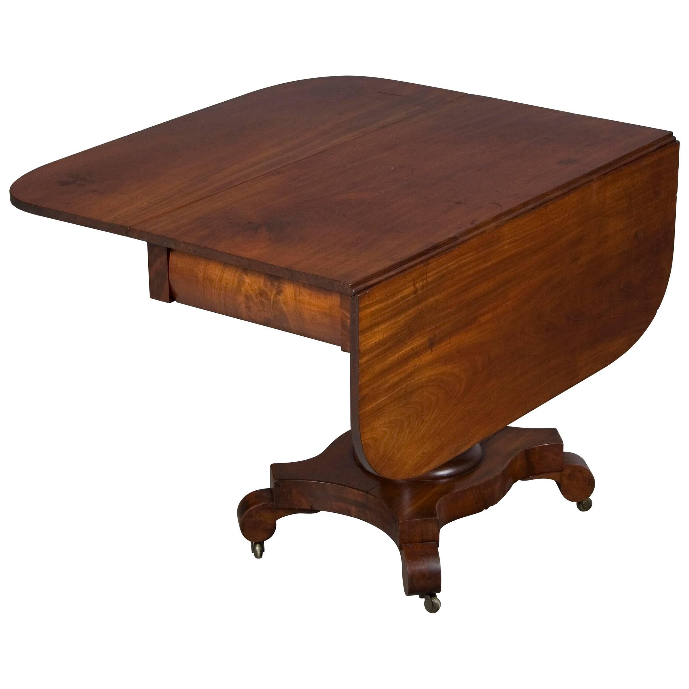 Victorian Mahogany Drop-Leaf Center Table