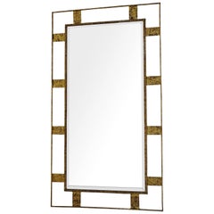 Gold Gilt Iron Framed Mirror, France, 1930s